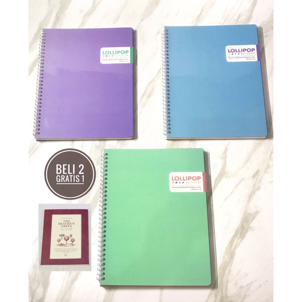 

Buku tulis spiral B5 lollipop