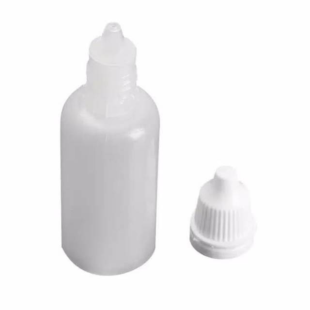 BOTOL TETES MATA 10ML BOTOL TETES HDPE NATURAL 10ML -TUTUP NON SEGEL