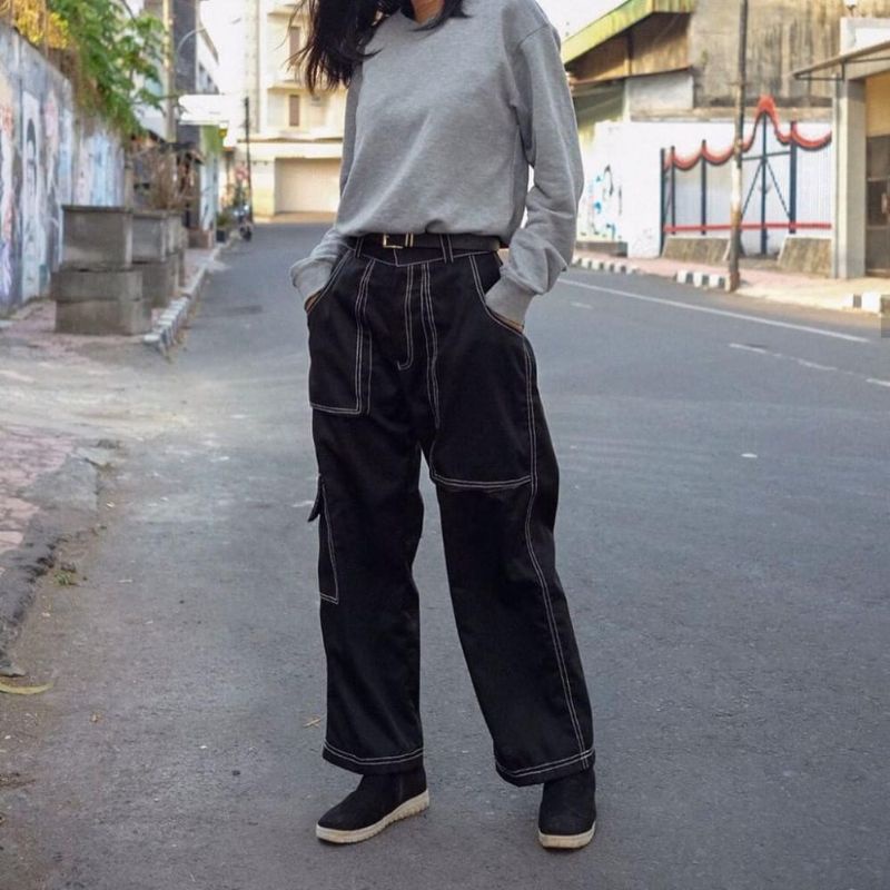 CARGO CHINO | CELANA PANJANG CHINO WANITA