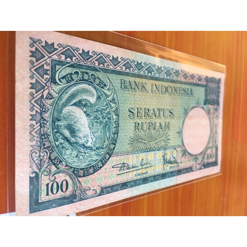 Uang Kuno Tupai 100 Rupiah AUNC XVII