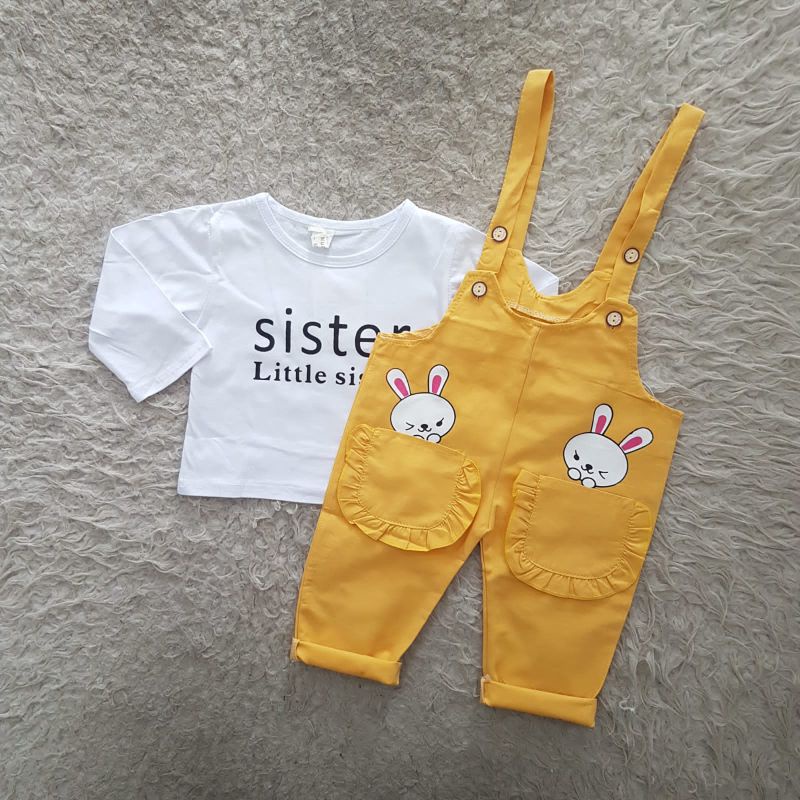 Baju Anak Perempuan Import Overall celana Panjang