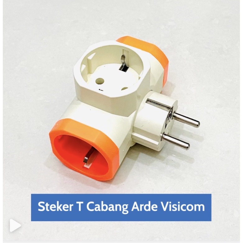 Steker Visicom T / Colokan T Arde / Cabang 3 Multi