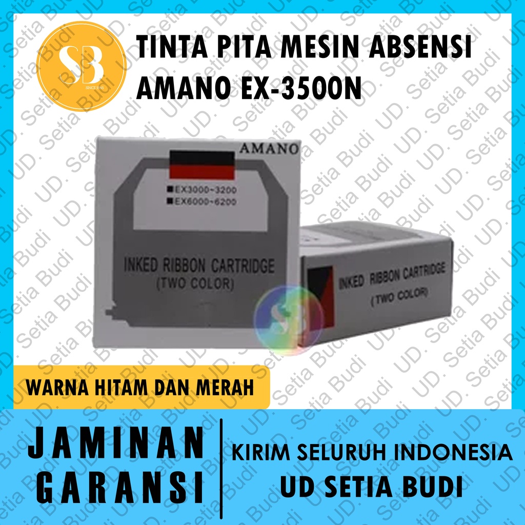 Tinta Pita 2 Warna Amano untuk Mesin Absensi Amano EX-3500N