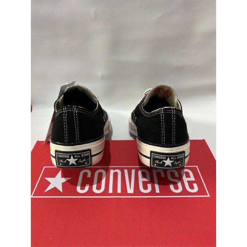 [ BISA COD ] Sepatu Converse 70s Black White Low Premium Import Quality Made In Vietnam Pria Wanita