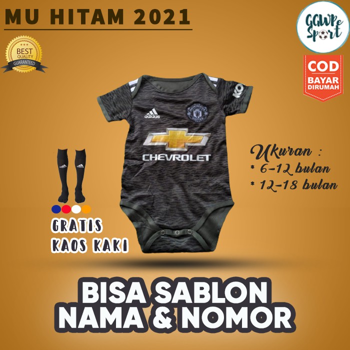 JUMPER BAYI BAJU BOLA BAYI LAKI LAKI MU HITAM HOME 2021 IMPORT TERBARU KUALITAS JAMINAN TERBAIK