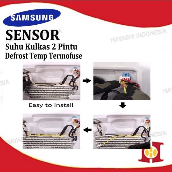 Sensor Suhu Kulkas Samsung Thermis Termis Fuse Pius Evaporator 2 Pintu