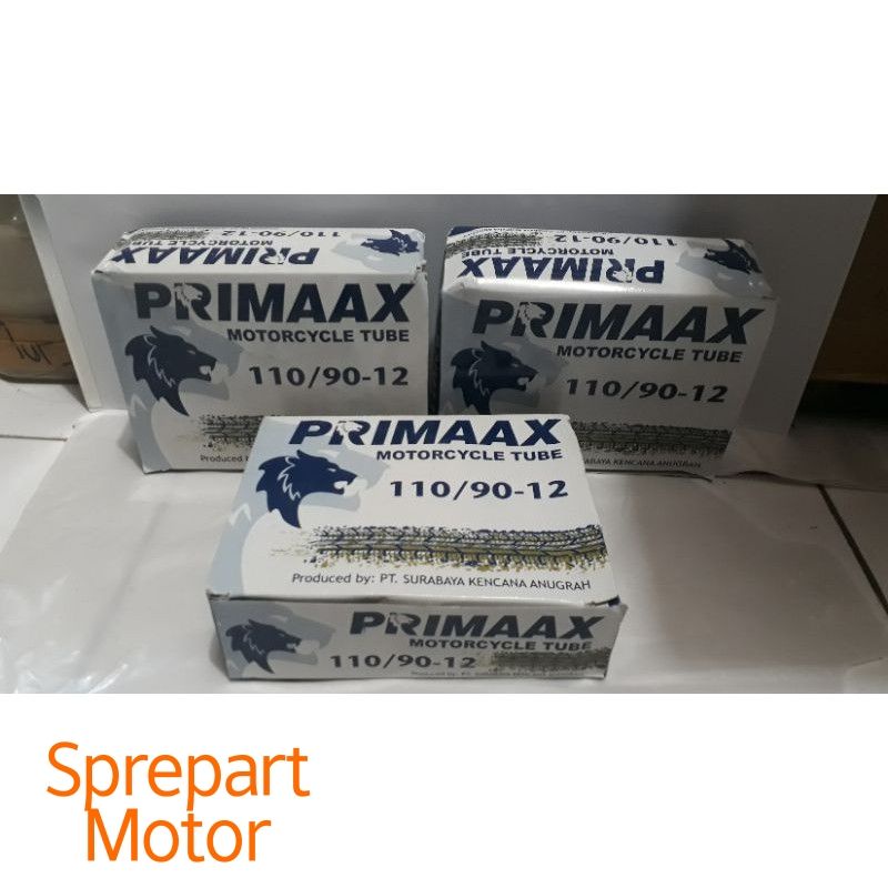 Ban Dalam Primaax Ukuran 12 X 110 / 80 100/80-12