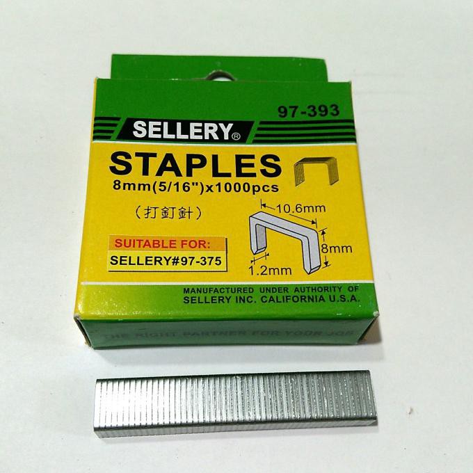 

BISA COD Sellery Isi Staples - Gun Tacker 8mm - 5/16 Inch X 1000 Pcs