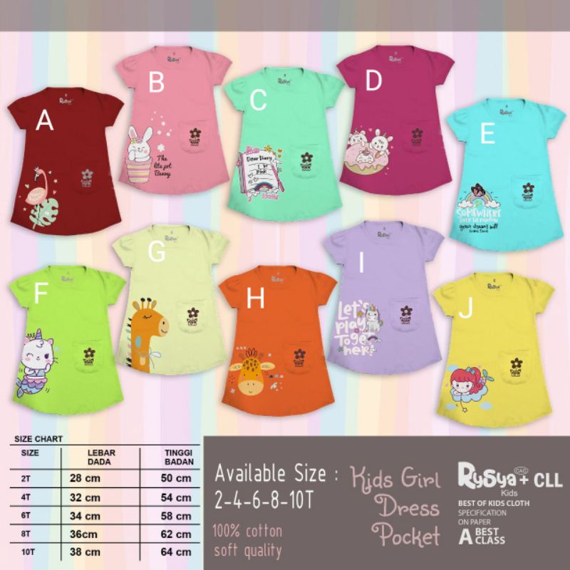 Dress Anak Perempuan Dress Rysya