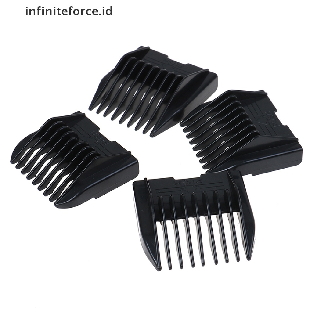 Infiniteforce.id 4pcs / Set Sisir Panduan Potong Rambut Peralatan Salon / Barber