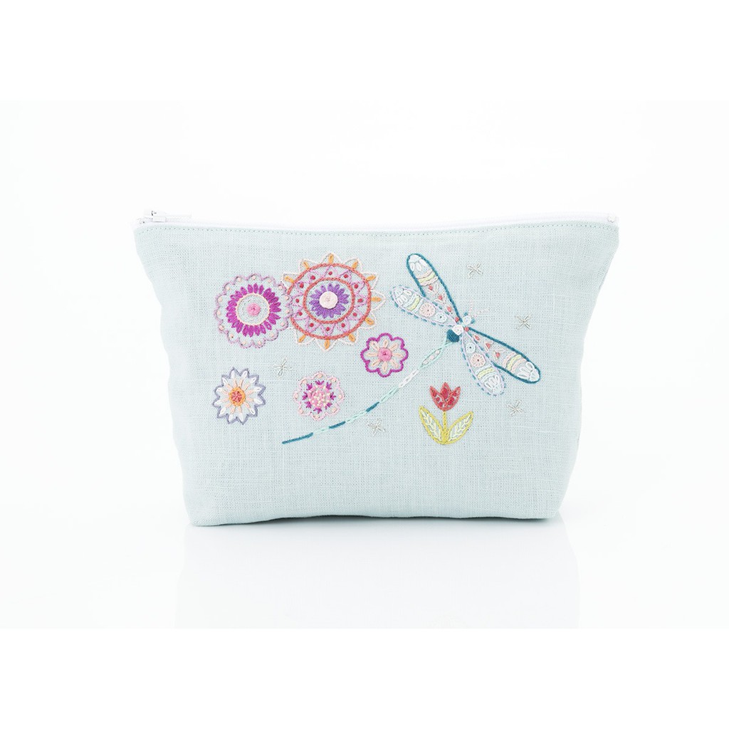 Tulip - Paket Sulam / Menyulam Kantong / Embroidery Pouch Kit Dragonfly