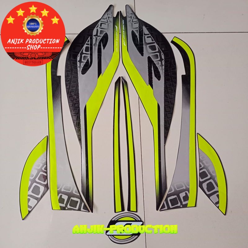 stiker Striping Sticker motor honda scoopy 2019 sporty hitam full list hijau stabilo body standar te