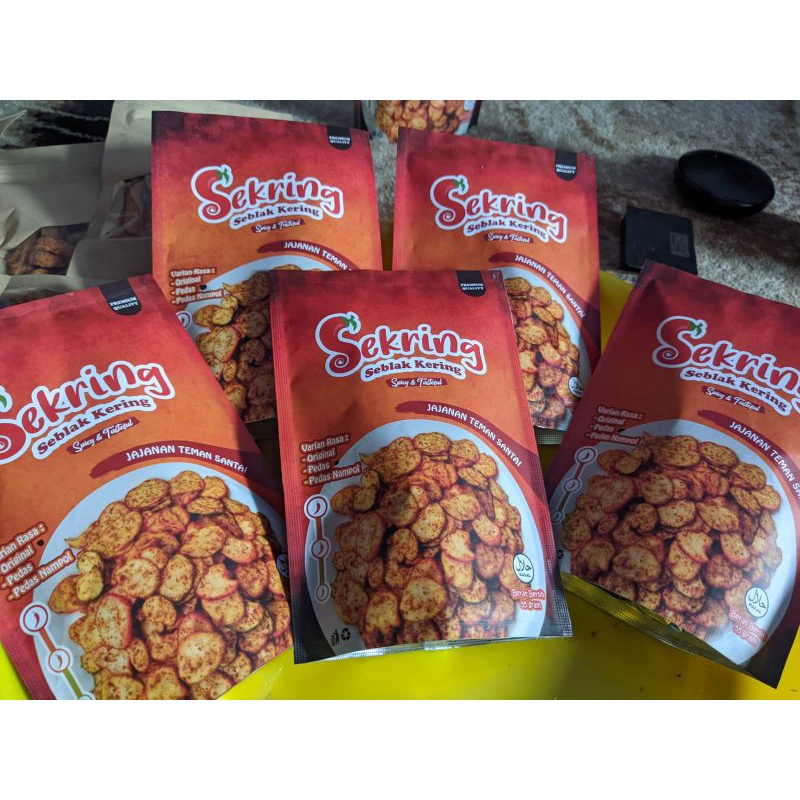 

krupuk seblak bantet daun jeruk extra pedas termurah viral