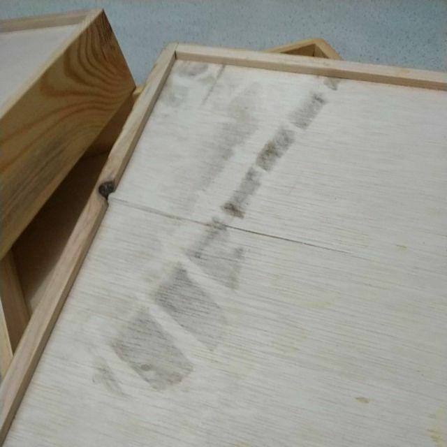 Kotak Hantaran Seserahan Mahar Kayu Rustic 1 Set Isi 4 Natural