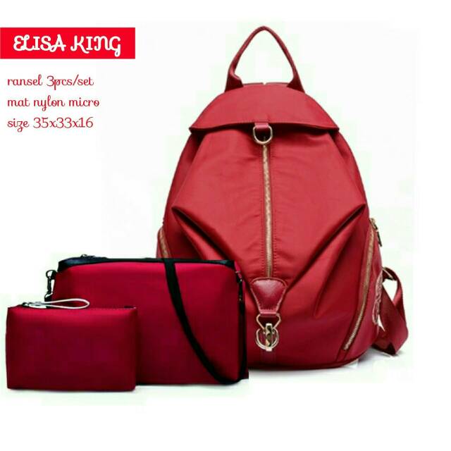 Tas sekolah set ELISA KING(BEST SELLER)