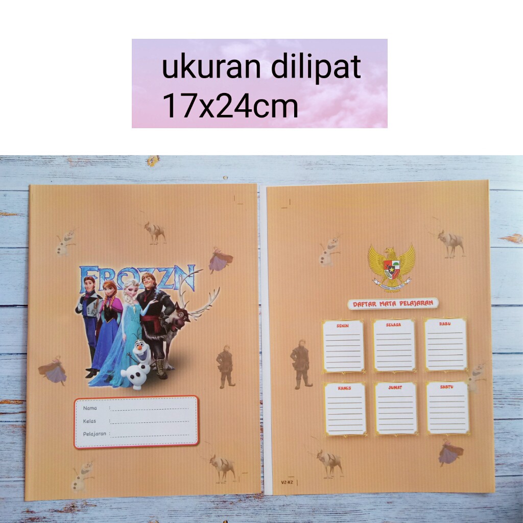 

Sampul buku karakter frozen