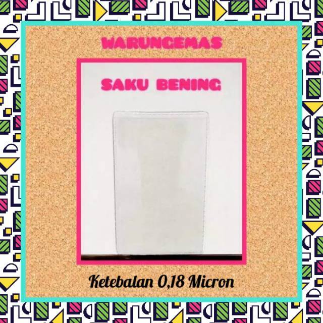 

paket 50 pcs plastik pelindung logam mulia antam certicard certieye model saku bening