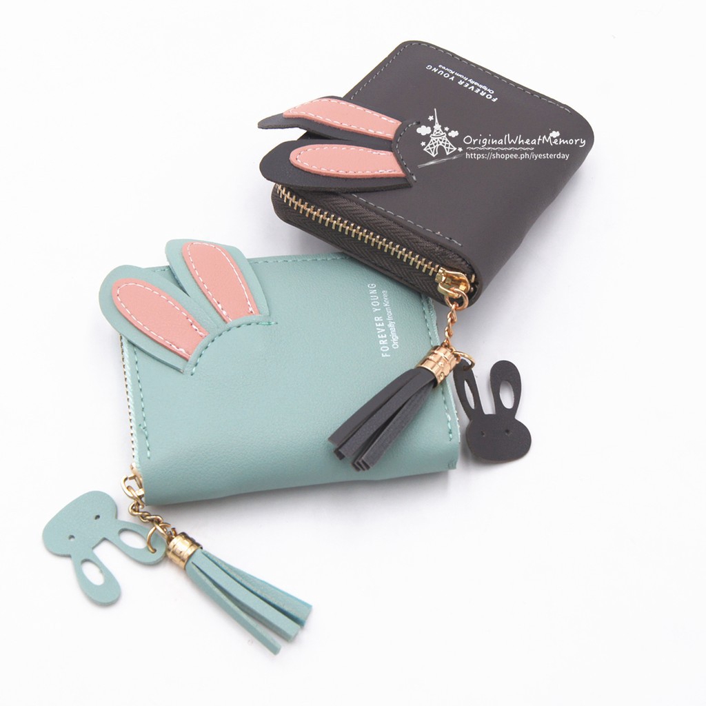 ♥TMALL88♥ DOMPET KOIN MINI WANITA D17 / DOMPET SIMPLE / BERMOTIF KUPING KELINCI / IMPORT / MURAH