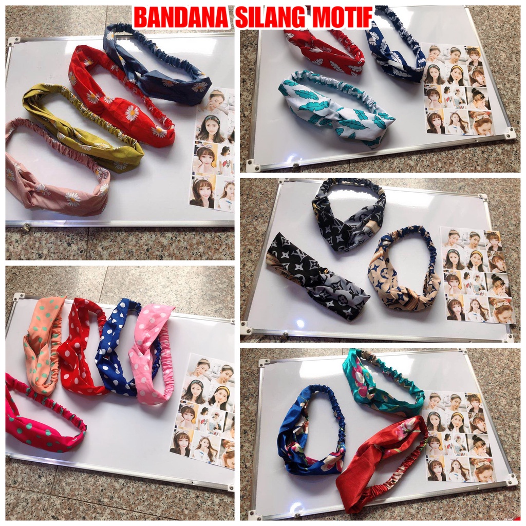 PGC BANDANA SILANG KOREA MOTIF