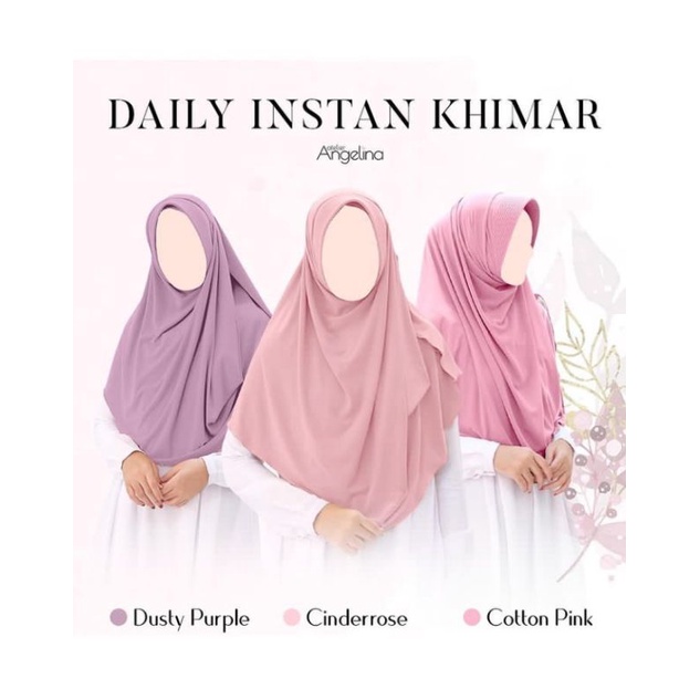 (PRELOVED) DAILY INSTAN KHIMAR ATELIER ANGELINA SIZE M (BARU DIPAKAI 1-2X)