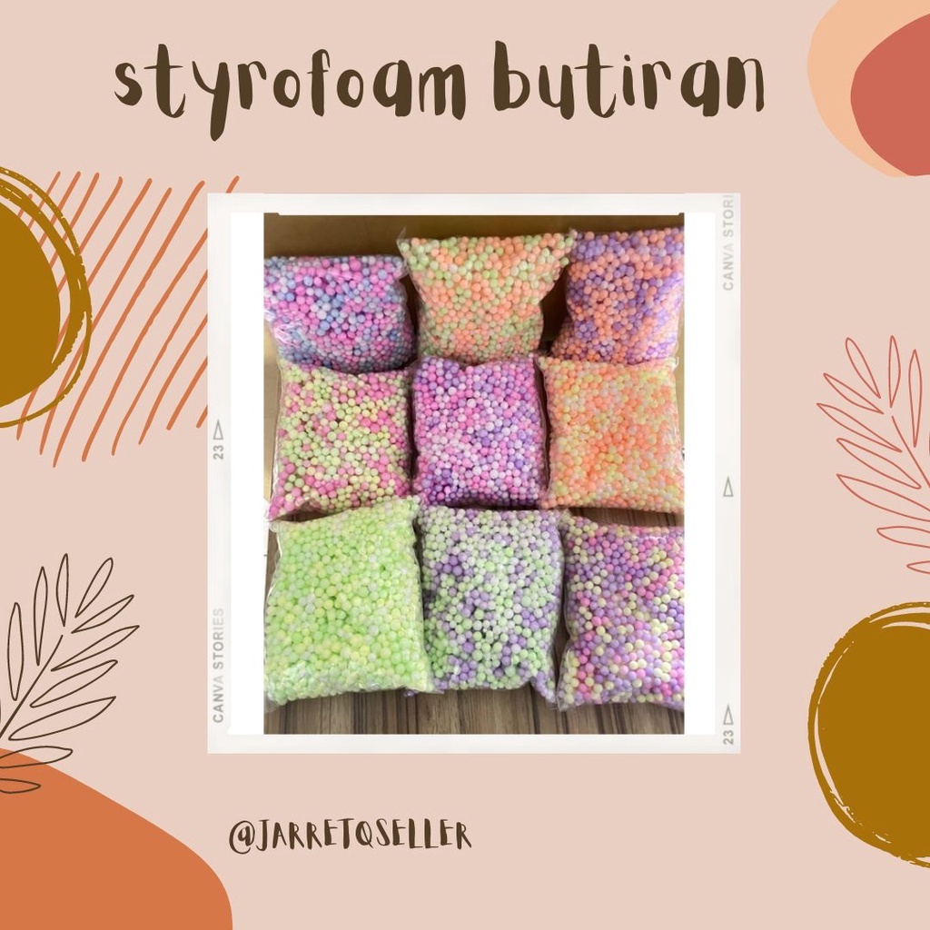 

❤[PROMO ⚡ALE!!!]❤ Butiran salju styrofoam sterofoam bulat kecil warna warni gabus || STYROFOAM STEROFOM BUTIRAN TERLENGKAP HIASAN ISIAN KOTAK HADIAH KADO || Ready stok ya kak