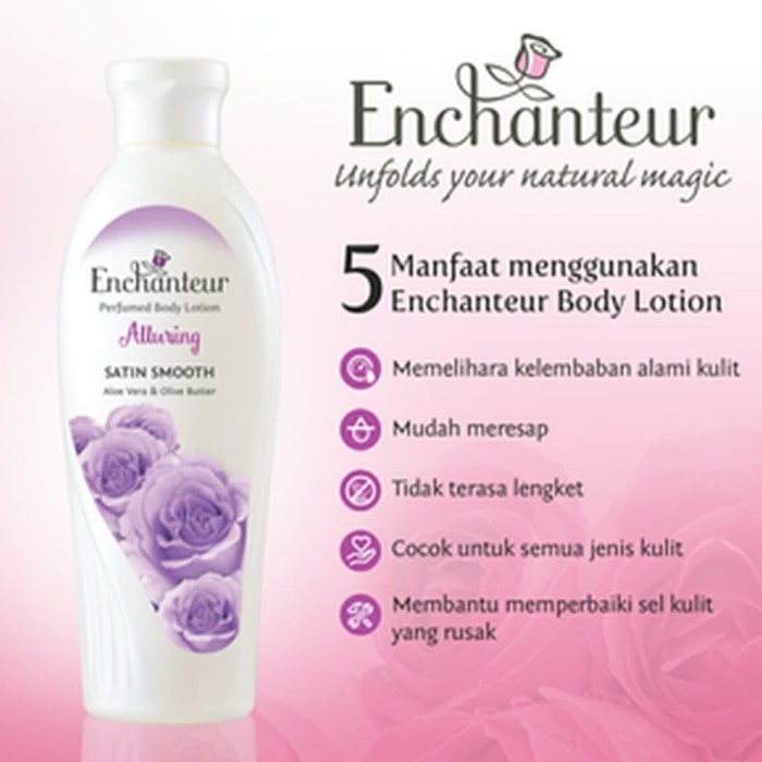 Enchanteur Perfumed Body Lotion Whitening Satin Smooth Alluring