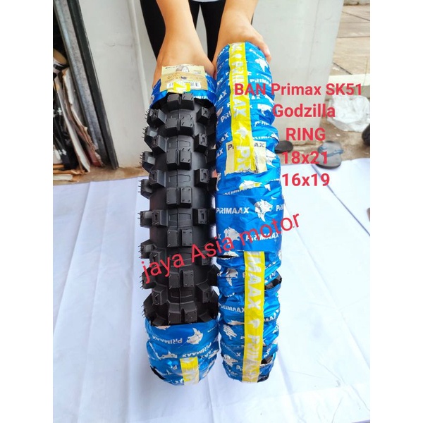 BAN LUAR CROSS/TRAIL ring 16/19-18/21, primax sk51 Godzilla