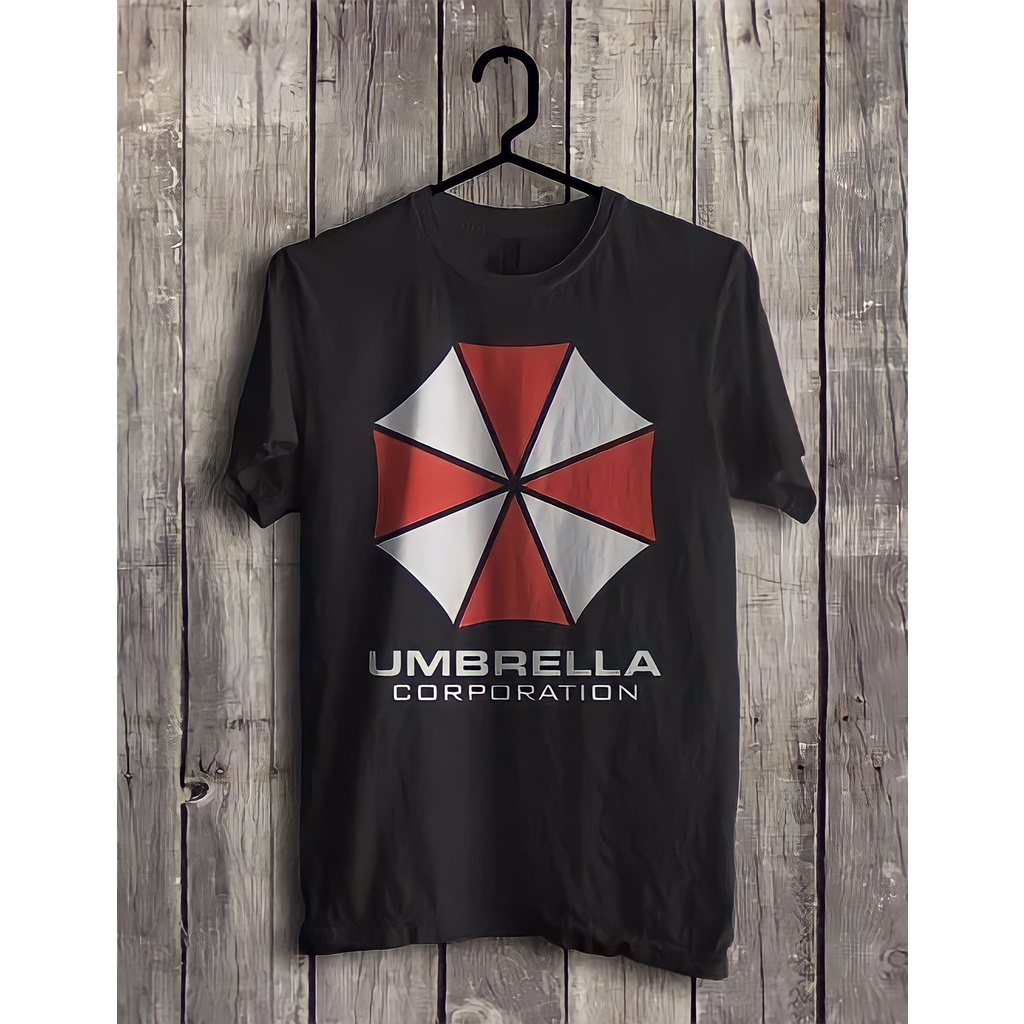 Kaos Distro Pria Umbrella Corporation Hitam S-XXL