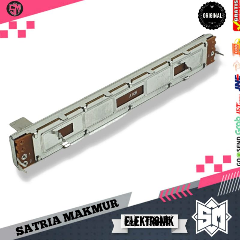 POTENSIO GESER 12,8CM KAKI 2-1 A10K MONO