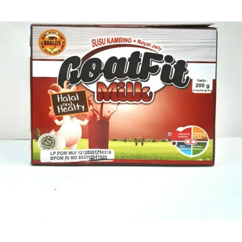 

susu kambing bubuk GOATFIT plus royal jelly sachet