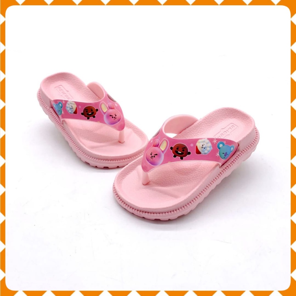 Sandal Jepit Anak Perempuan Sandal Bahan Karet KeKinian Terbaru Size24-35