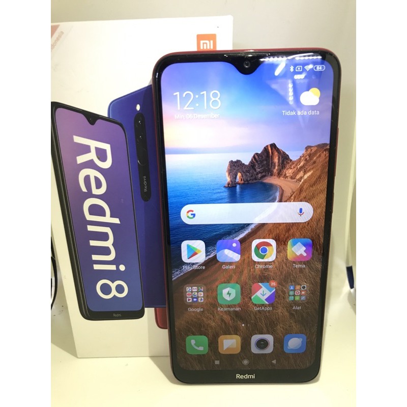 XIAOMI REDMI 8 RAM 3 GB ROM 32 GB SECOND LENGKAP
