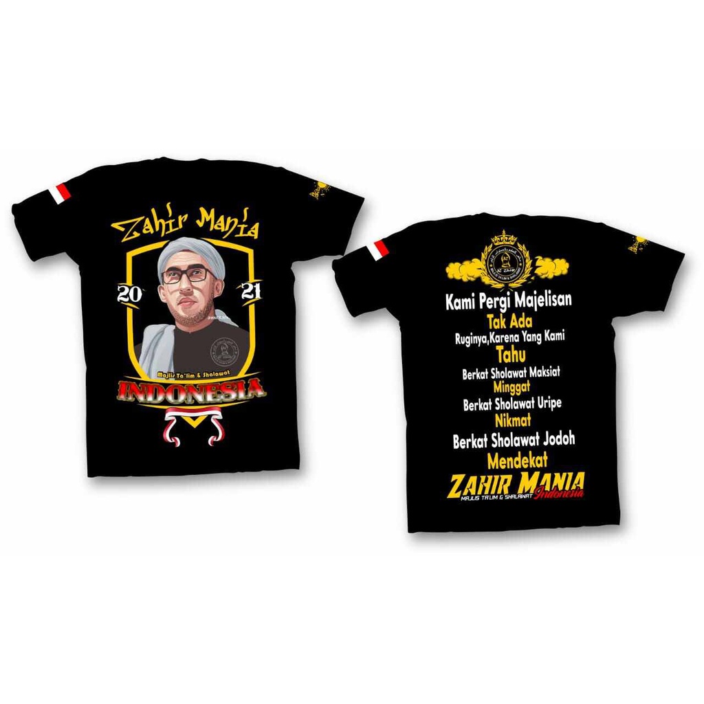 KAOS PENDEK AZ ZAHIR TERBARU - KAOS PENDEK ZAHIR MANIA DISTRO