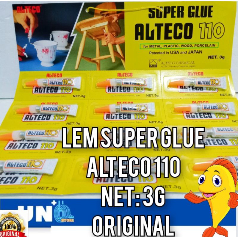 

LEM SUPER GLUE ALTECO 110 ORIGINAL ASLI 3gr