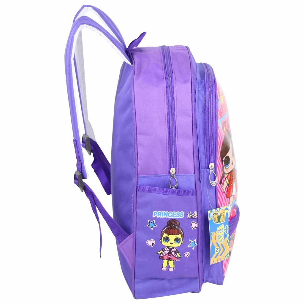 PROMO CUCI GUDANG Tas Ransel Gendong Sekolah Anak Perempuan PAUD TK SD Karakter LOL Pink Ungu Lucu