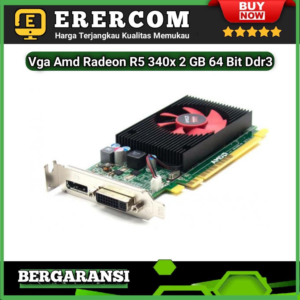 VGA PC Mini Amd Radeon R5 340X 2 GB 64 Bit DDR3 Mantap