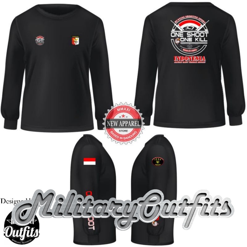 KAOS LENGAN PANJANG IPSC PERBAKIN / KAOS IPSC PERBAKIN LENGAN PANJANG TERBARU (DESAIN 01)