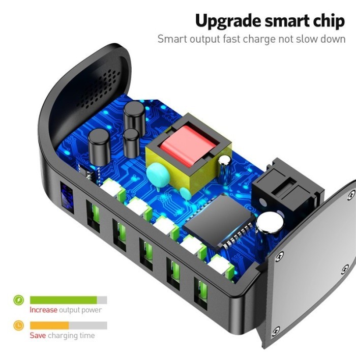 USB HUB 5 PORT CHARGER HIGH SPEED TOWER DESIGN MULTIPLE PORTS