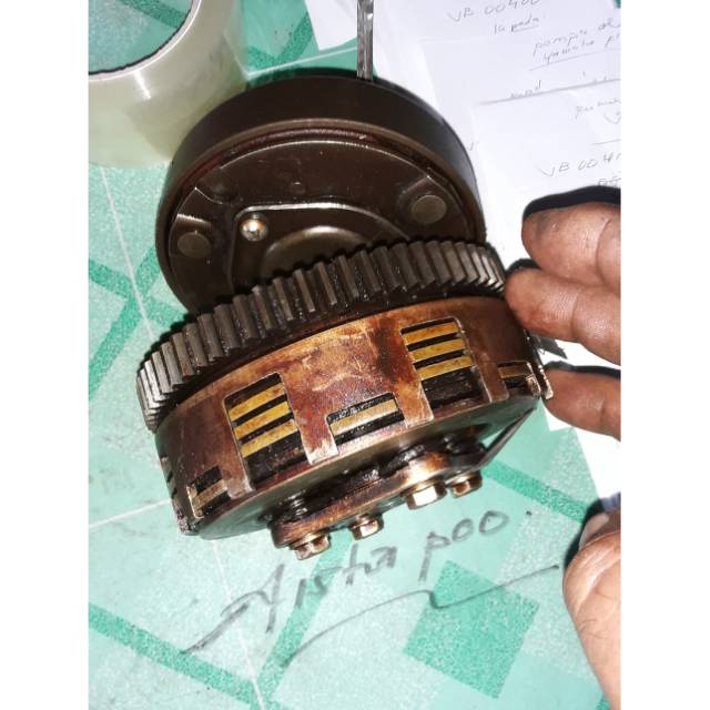 Rongsel draft gear rumah kopling grand supra x 100 cc  komplit sak set