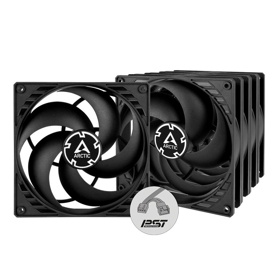 Fan ARCTIC P14 PWM PST - Black - 5pcs Value Pack - 140mm 14cm