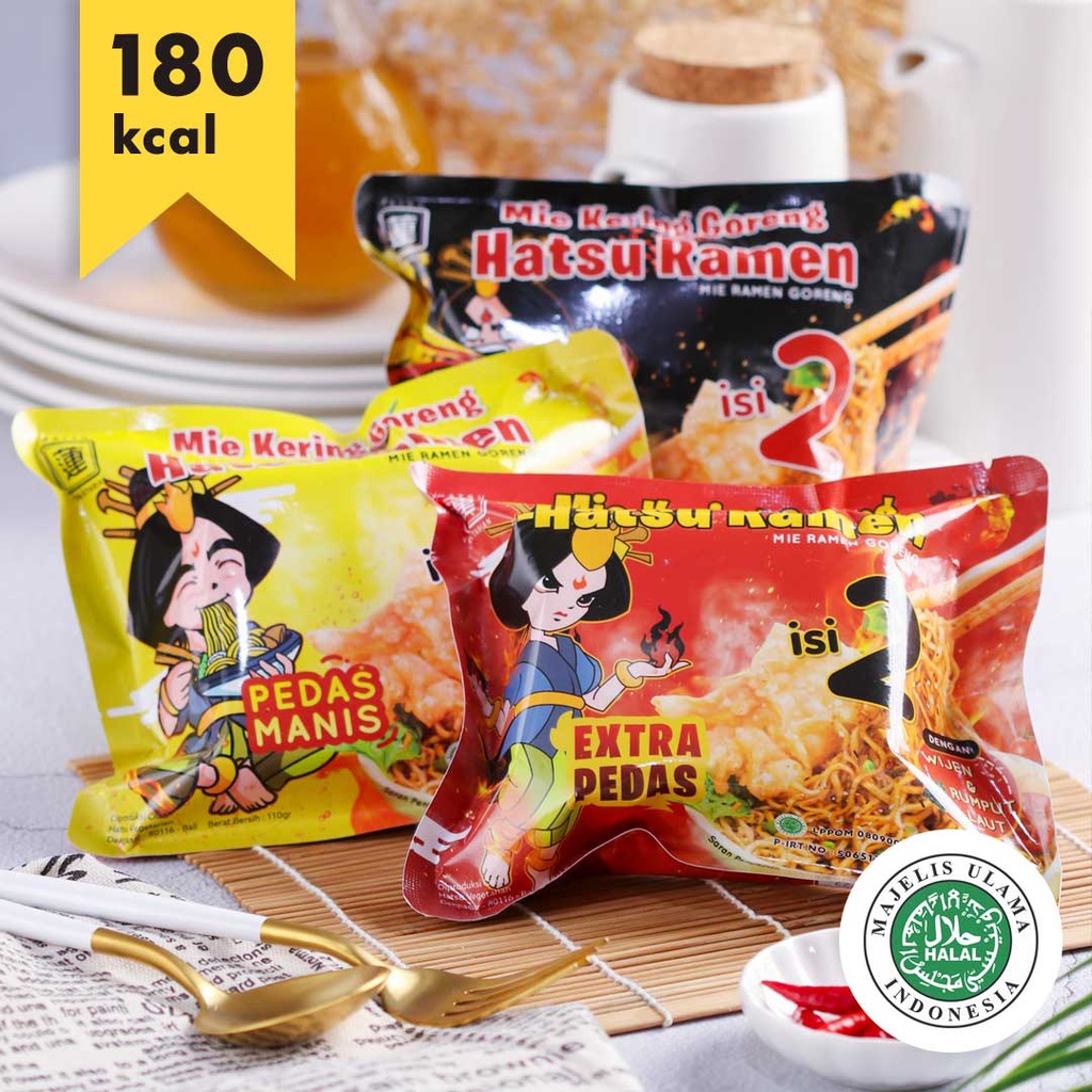 

Hatsu Ramen - Mie Ramen Instan Vegan Vegetarian Halal Rendah Kalori