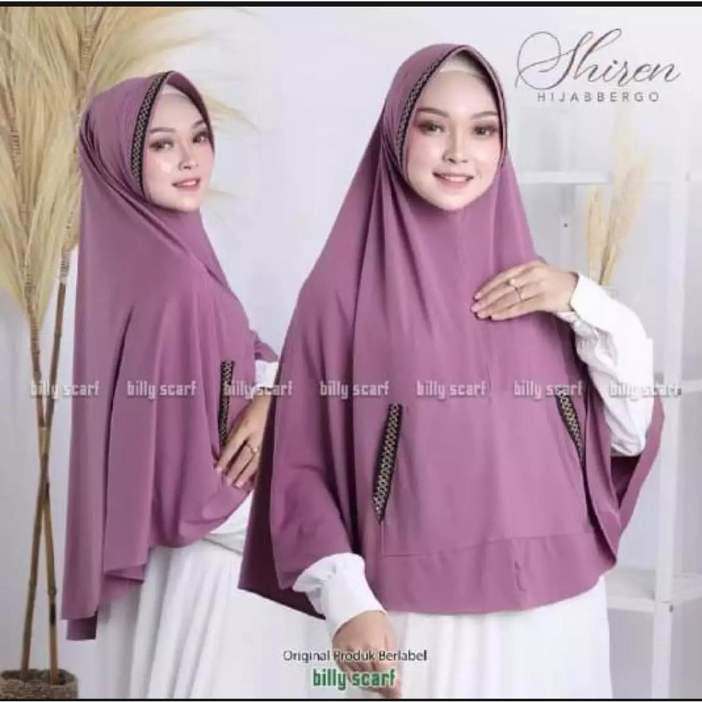 Jilbab instan Kantong Zigzag Kerudung kekinian Bergo terbaru 2021 Hijab Jumbo syar'i-1