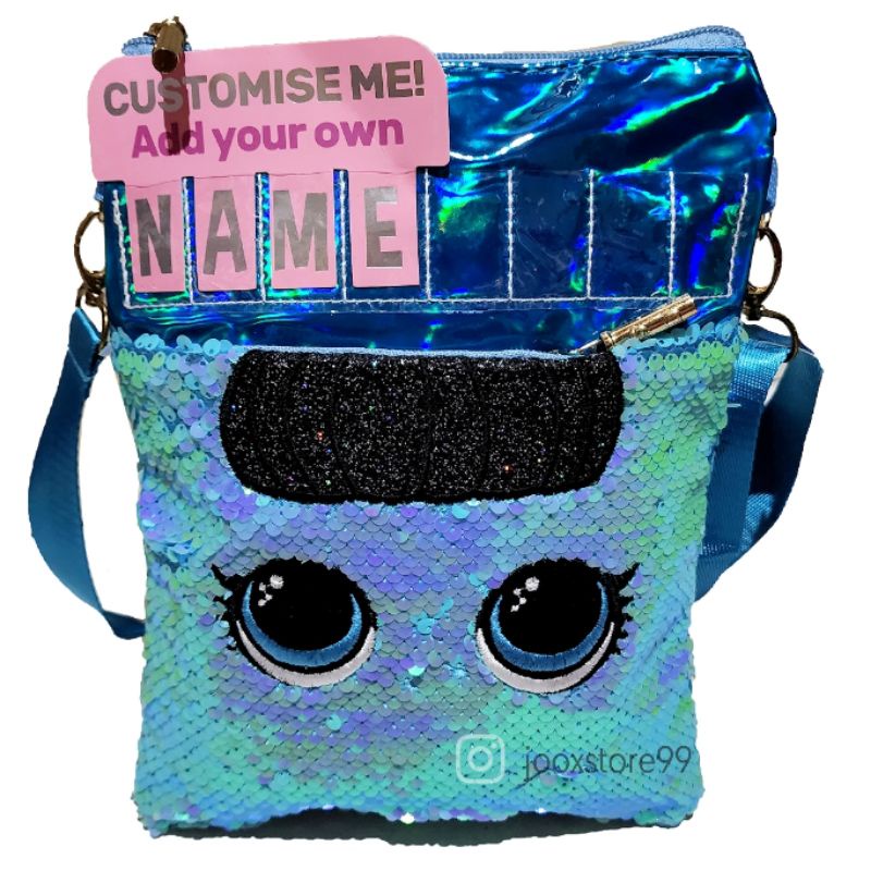 Tas Sequin Selempang Bisa buat Nama Tas Selempang Unicorn dan LOL