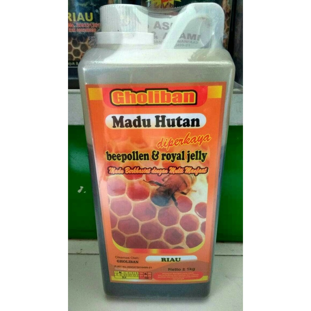 

madu hutan riau gholiban bee pollen dan royal jelly 1 kg