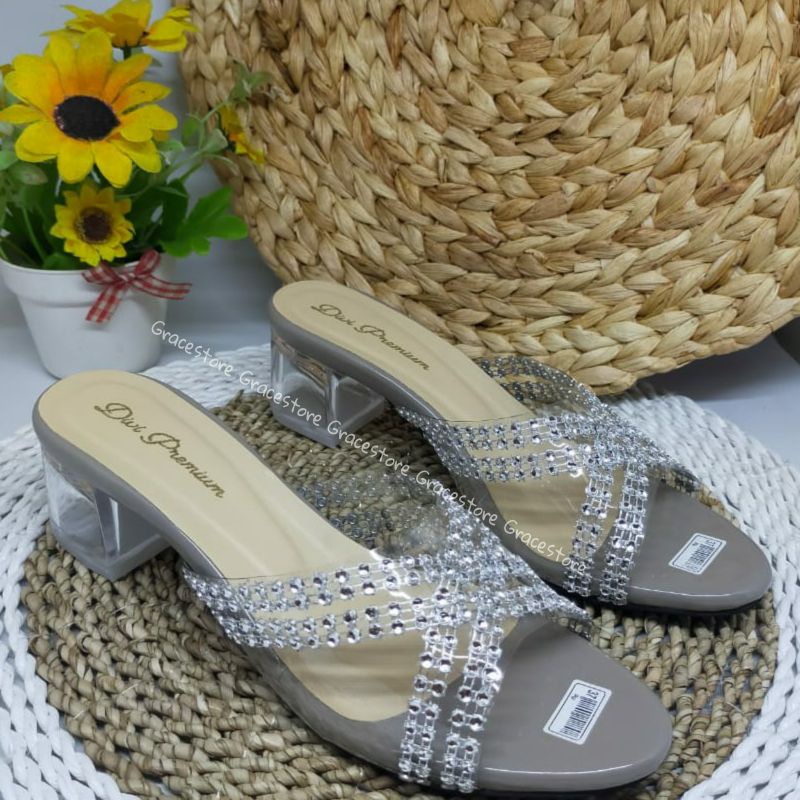 SOL KARET ANTI SLIP HP06 Sandal Heel KACA PREMIUM QUALITY