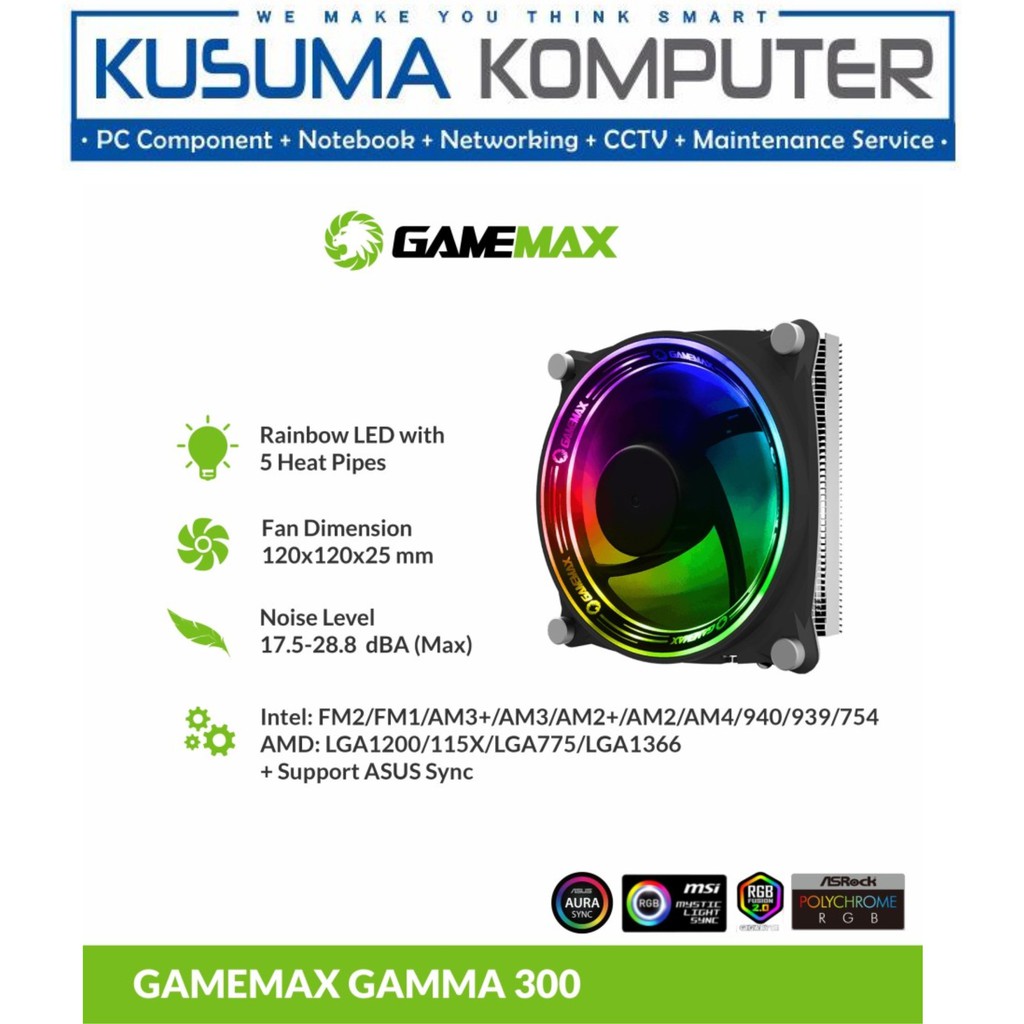 Gamemax Gamma 300 ARGB Cpu Cooler