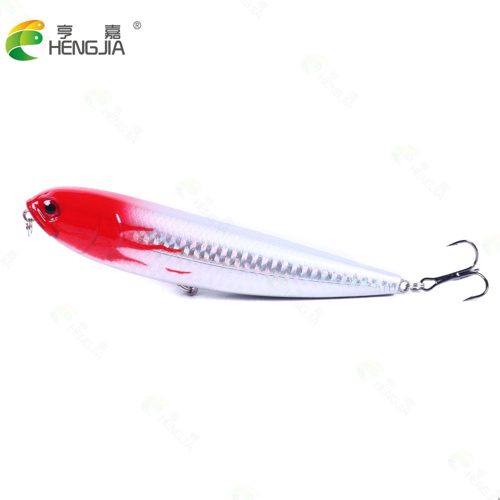 Hengjia 1pc Umpan Pancing Bentuk Ikan Kecil 11.5cm / 20g Warna Merah