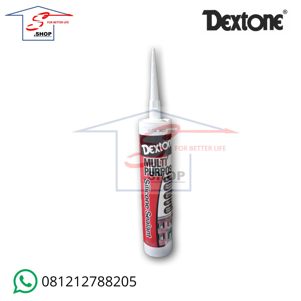 DEXTONE Silicone Sealent Lem Kaca Acetic Lem Silen