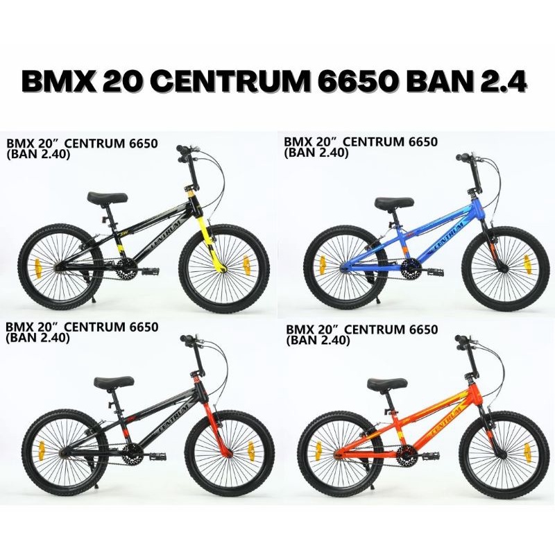SEPEDA ANAK BMX 20 INCI CENTRUM 6650 BAN 2.40 COWOK CEWEK DEWASA