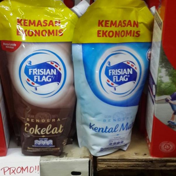 

✲ SUSU KENTAL MANIS BENDERA PUTIH DAN COKLAT POUCH 560 GR - Putih ◌